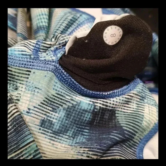 Lululemon Wunder Under Crop (Hi-Rise) 21"Sun Dazed Multi Blue - Picture 11 of 11